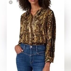 Ba&sh animal print blouse